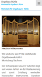 Mobile Screenshot of orgelbau-ruehle.de
